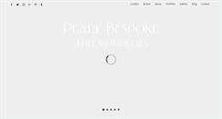 Desktop Screenshot of pearlbespokedressmakers.co.uk