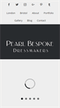 Mobile Screenshot of pearlbespokedressmakers.co.uk