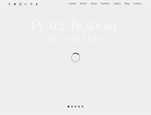 Tablet Screenshot of pearlbespokedressmakers.co.uk